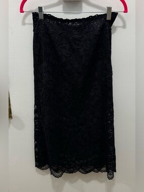 PACO RABANNE LACE MIDI SKIRT